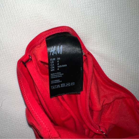 H&M Red One Piece Bathing Suit Swim - Picture 5 of 5